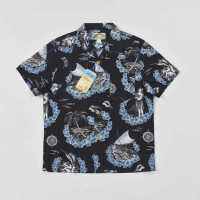 BOB Hula DONG Girls Cotton Hawaiian Surf Shirts Summer Men Floral Short Sleeves