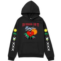 Bad Bunny Hoodie UN VERANO SIN TI Music Album Hooded Sweatshirt Men Fashion Harajuku Hip Hop Pullover Oversized Hoodies Size XS-4XL