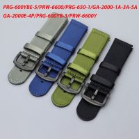 Nylon Kanvas Watchband UNTUK Casio GA-2000 PRG-600 PRW-6600Y Band untuk PRG-650/GA-2000-1A-3A-5A 24Mm Tali Universal Rilis Cepat