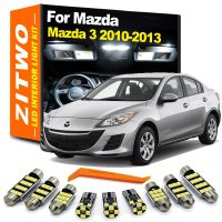 ZITWO แผงหมายเลขไฟเก๋ง LED 11ชิ้นชุดหลอดไฟเสริมสำหรับ Mazda 3 BL Mazda3 2010 2011 2012 2013โคมไฟท้ายรถ Canbus