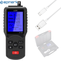 [electronicshop]มัลติฟังก์ชั่เครื่องทดสอบคุณภาพอากาศ CO2 TVOC Meter อุณหภูมิความชื้นอุปกรณ์วัดด้วยสาย USB