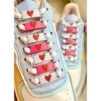 [HOT EXQQUZIOWGWD 116] Luminous รองเท้าลูกไม้หัวเข็มขัดโลหะ AF1 Heart Love ตกแต่ง Shoelaces หัวเข็มขัด DIY รองเท้าผ้าใบรองเท้า Laces ล็อคอุปกรณ์เสริมใหม่1คู่