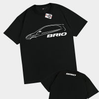 Kaos Baju Mobil Honda Brio Side Kaos Otomotif - Karimake - V1 HITAM, S