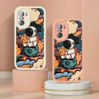 เคส Xiaomi Redmi K20โปร K30S พลัส K40 K20PRO พิเศษ K40Pro + เคสโทรศัพท์เนื้อนุ่ม PU Lambskin NASA Astronaut กันกระแทกด้านหลังซิลิโคนปกหนัง