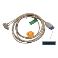 【CW】 Compatible with GE11PIN，Nellcor Module Type of Monitor Spo2 Probe Sensor. Reusable Blood Oxygen Connector Spo2 Sensor Cable