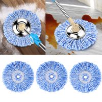 ☽ 3Pcs Universal Round Mop Head Replacement Cleaning Pad Rotating Spin Mops Microfibers 16cm Mopping Head Rag Cleaning Cloth Tool