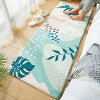 Comfortable Imitation Cashmere Bedside Rug Plush Foot Pad Bedroom Decoration Floor Mat Non-slip Absorbent Long Car Area Rugs