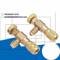 hjk✿  R410 R22 Refrigeration Air Conditioning Safety 1/4  5/16  Inch Thread Charging Hose Valves