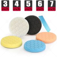 5PCS 3/4/5/6/7Inch Car Waxing Polishing Buffing Sponge Pad Kit For Auto Headlight Polisher Detailing Cleaning Washing Fininshing