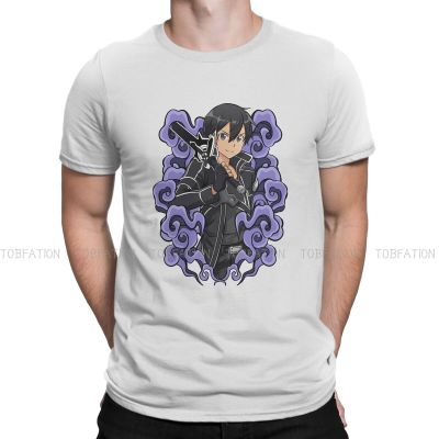 Kirito Graphic Tshirt Sword Art Online Game Style Streetwear Comfortable T Shirt Male Short Sleeve 100% Cotton Gift Idea