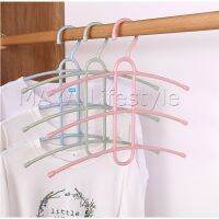 ไม้แขวนเสื้อ ก้างปลา ไม้แขวน 3 ชั้น Portable Hanger