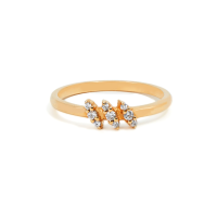 IV Ring (18K Gold) | Capsule Collection แหวนดีไซน์ แหวนใส่ทุกวัน แหวนทอง แหวนเพชรCZ เพชรมาร์ควิส แหวนแบรนด์ แหวนมินิมอล แหวนหูออกงาน Minimal Ring