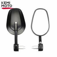 E24 Mirror Bar End Motorcycle Rearview Mirror Universal For BMW R1250GS R1200GS For Kawasaki Z1000 Z750 For Honda CB1000R CB600F