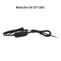 สายพ่วงหรี่แสง LED USB 5V CCT สีขาวคู่พร้อมอะแดปเตอร์สวิตช์ล่าช้า60วินาทีสำหรับหลอดโคมไฟไฟแถบไฟ LED