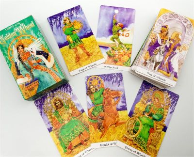 Tarot of the Golden Wheel 78 Cards Deck Tarot Board Game Family Party Oracle Dropshipping