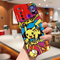 เคสพร้อมสำหรับ Realme 5 Realme 5S Realme 5i Realme6i ดีไซน์ Pokémn Pikacu เคสป้องกันกล้องครบชุดกรณีโทรศัพท์ฟิล์ม