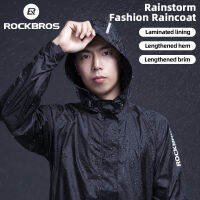 ROCKBROSขี่จักรยานกันน้ำแจ็กเก็ตผู้ชายระบายอากาศสะท้อนแสงเสื้อกันฝนแบบมีฮู๊ดกันน้ำสำหรับกีฬากลางแจ้งเสื้อกันลมยุโรปขนาด