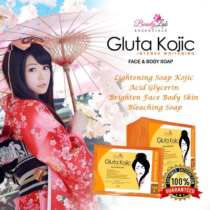 Beauty Lab Essentials Gluta Kojic Soap 135g with Glutathione, Vitamin A