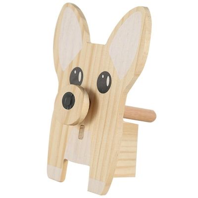 【cw】 Wood Dog Eyeglass Holder Glasses Spectacle Display Office Desk Accessories