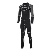 3mm Neoprene Wetsuit Back Zip Full Body Diving Suit for Men-Snorkeling Scuba Diving Swimming Surfing Sportswear