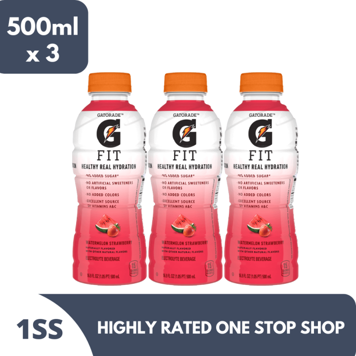 Gatorade G Fit No added Sugar, Watermelon Strawberry 500ml x 3 Lazada PH