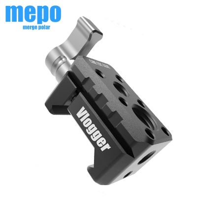 Quick Release Clamp NATO Standard Clamp w/ 1/4" 3/8" Mounting Holes for Cold Shoe Monitor Support Ball Head Extension Magic Arm