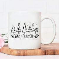 Santa Club Tree Coffee Cups Merry Christams Ceramic Mugs New Year Gifts Mugs Water Cup High Quality Juice Mugs