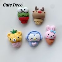 【Cute Deco】กรวยเรซิ่น รูปกบ หมี สับปะรด กระต่ายน่ารัก (5 แบบ) DIY สําหรับทํารองเท้า Crocs 5211034✣❅☂