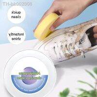 ☢✻∋ 260g White Shoes Cleaning Cream Stains Remover Shoes Whitening All-Purpose Cleansing Cream With Wipe Sponge For Shoes Sneakers