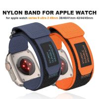 Nylon Loop Band For Apple Watch Ultra 2 49Mm Series 9 8 7 45Mm 42Mm 44Mm Strap For Iwatch 6 SE 5 4 41Mm 38Mm 40Mm Sport Bracelet