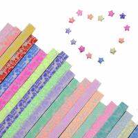 600แผ่นเรืองแสงในกระดาษดาวสีเข้มพับดีไอวายงานฝีมือของขวัญ20สี