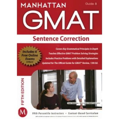 แผ่นกระดาษ Manhattan Gmat แก้ไขประโยค GMAT คู่มือเล่นรูบิกหนังสือกระดาษ