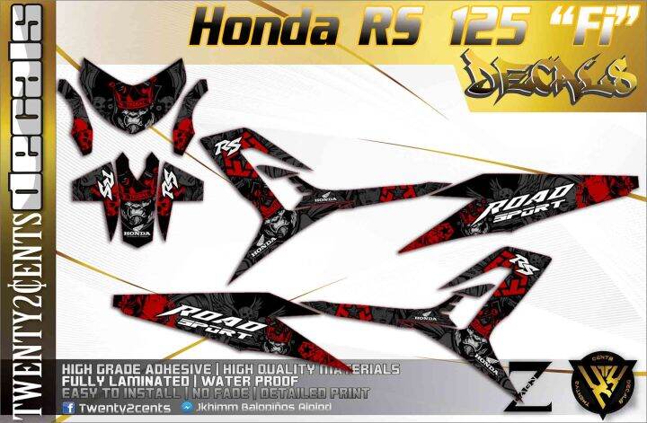 High-Quality Decals and Stickers for honda rs 125 fi (tribal) | Lazada PH