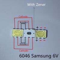 【♘COD Free Cas♘】 Vzhengsha 50ชิ้นสำหรับซัมซุง Led จอแอลซีดีแบ็คไลท์ Led 1W 6V 6046ทีวีจอ Lcd แบ็คไลท์ไฟแอลอีดีสีขาวสบายตา