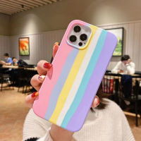 [ส่งจากไทย] เคสสายรุ้ง สีชมพู Case Samsung S7edge S9Plus Note10 Note10Plus Note20 Note20Ultra Note8 Note9 A31 A51 A71(4G) A71(5G) A42 A11 M11 S20FE A12 เคสนิ่มซิลิคอน กำมะหยี่ เคสกันกระแทก