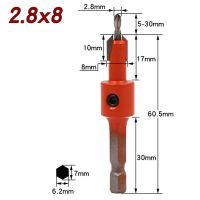 สว่านเจาะสลัด HCS ทนทานเครื่องมือไฟฟ้าก้าน Hex Countersink หัวเจาะใหม่เอี่ยม