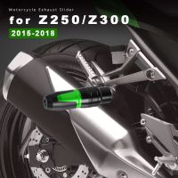 แผ่นอลูมิเนียมกันลื่นท่อไอเสียรถมอเตอร์ไซค์สำหรับ Kawasaki อุปกรณ์เสริม Z250SL Z250 Z300 2015 2016 2017ฝาครอบป้องกัน2018