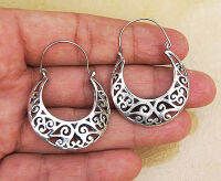 Thai design bag earrings 925 sterling silver สวยเด่น สดุดตา กระเป๋าลวดลายไทย น่ารักทำจากมึอลวดลายไทยตำหูเงินสเตอรลิงซิลเวอรสวยของฝากที่มีคุณค่า