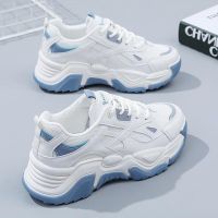 2023 New Plus Size Lace Up Versatile Sports Shoes Breathable Womens Shoes Wedges Platform Students Shoes 40