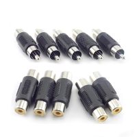 5 Buah RCA Betina Ke Betina Colokan Konektor Adaptor Jantan Ke Jantan Konektor RCA Video Audio Kabel Pemanjang Konverter Kabel