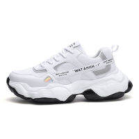 Men White Casual Shoes New Sport Shoes Breathable Sneakers Platform Footwears Tennis Shoes Fashion Trending Size39-44