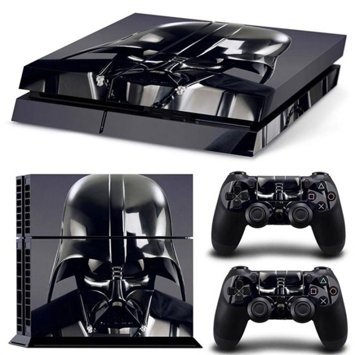 เคสหุ้มสติ๊กเกอร์ฝาครอบชุดคอสตูม-darth-vader-vader-iron-man-สำหรับ-playstation-4คอนโซล-amp-2ชิ้นสติกเกอร์ผิวตัวควบคุมสำหรับ-ps4