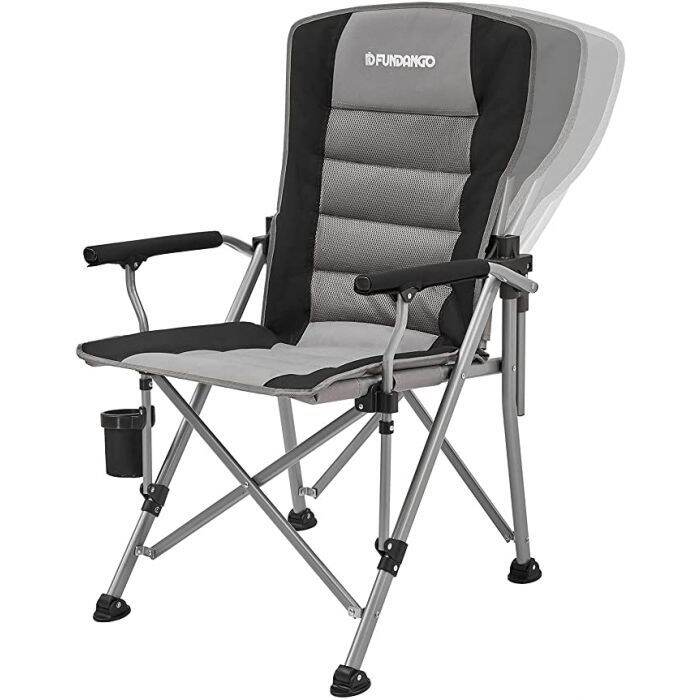 FUNDANGO Adjustable Hard Arm Reclining Folding Chair | Lazada PH