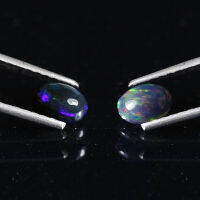 1 ct โอปอล (Black Opal) หลายสี ไข่หลังเบี้ย