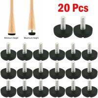 20 Pcs Leveling Foot Screw On Type FurnitureTable Chair Glide Leveling Foot Adjuster M6