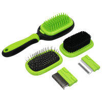 Fenice 5-IN-1 Air Cushion Pet Grooming Comb Dog Cat Massage Comb Flocking Hair Removal Open Knot Comb