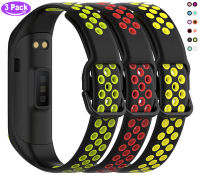 DLTECH3 Pack Bands ใช้งานร่วมกับ Samsung Galaxy Fit2 R220เปลี่ยนซิลิโคนกันน้ำ2สีผู้หญิงผู้ชาย Breathable หลุมสายรัดข้อมือสำหรับ Galaxy 2 Smartwatch