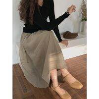 Four color into the!GAO xia paragraph level feeling fairy skirts veil A word skirt long umbrella skirt commuter in tenderness