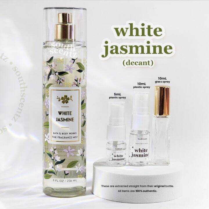 White Jasmine Bath and Body Works Body Mist BBW Decant 5mL 10mL