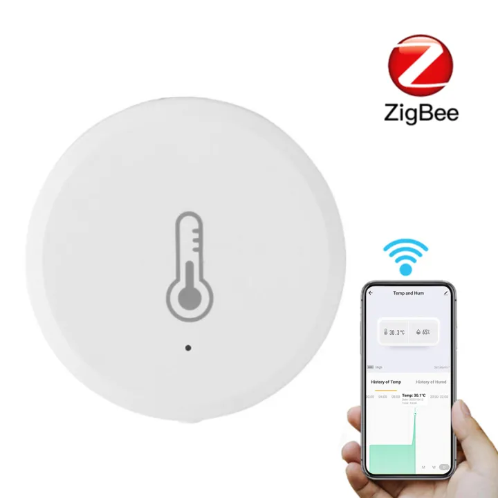 BO YIN ZigBee Temperature Humidity Sensor with Alarm Function APP ...